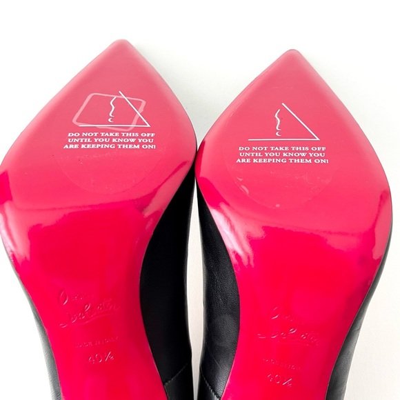 New CHRISTIAN LOUBOUTIN | So Kate 120 Black Leather Pointed Pumps Stilettos 40.5 - Picture 14 of 15